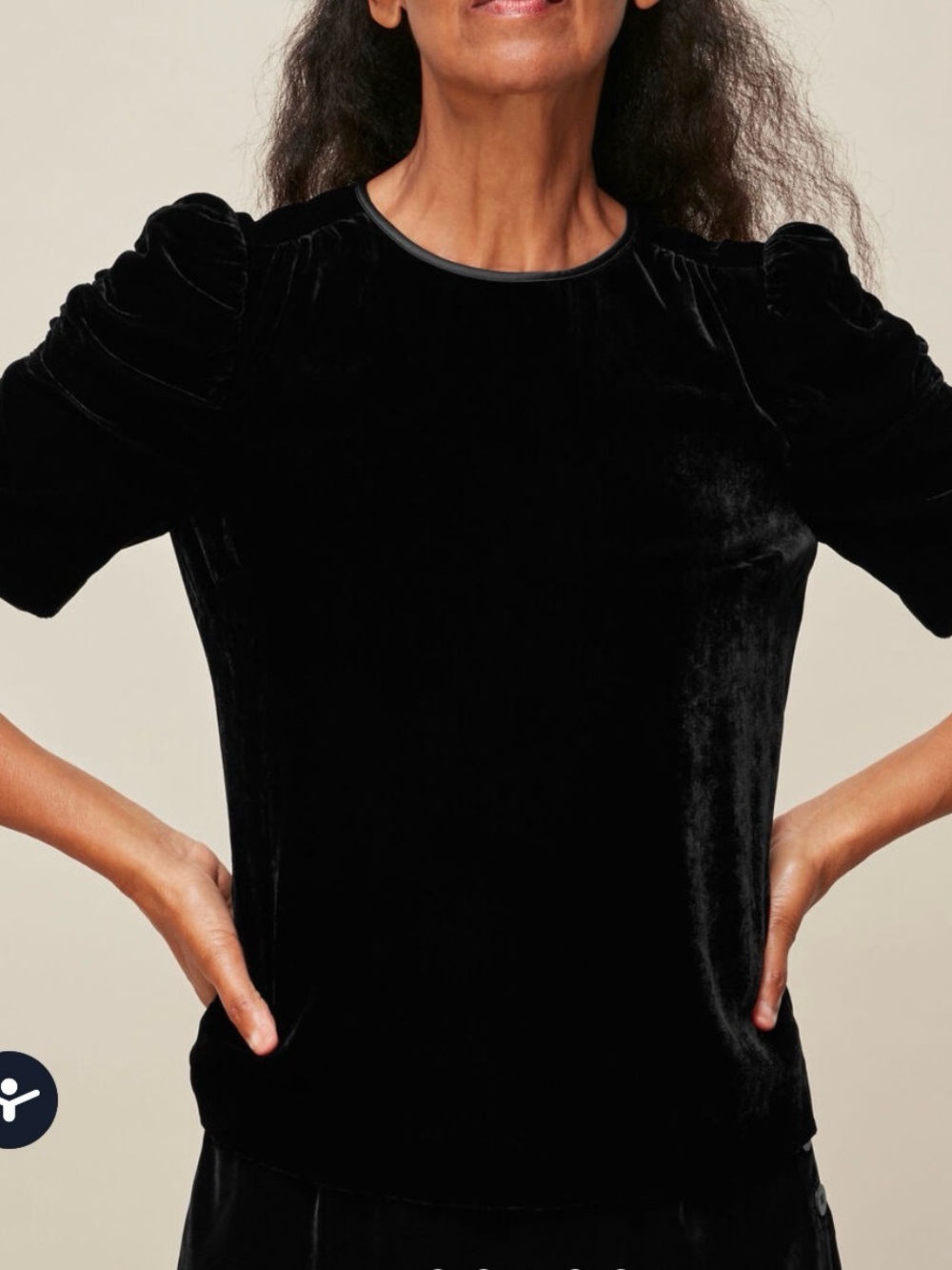 NWT Whistles Velvet Nelly Shell Top size 10